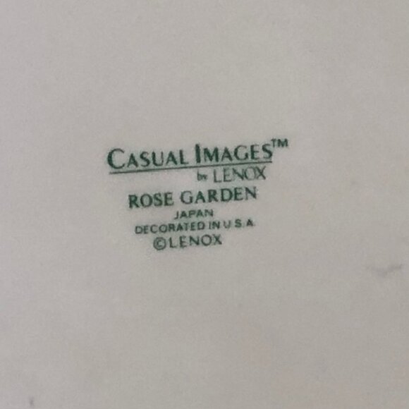 LENOX Rose Garden Dinner Plates Casual Images @ 11" - Picture 12 of 14